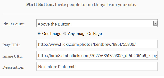 Pinterest Pin It button