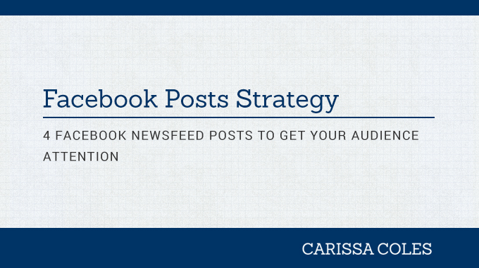 facebook post newsfeed strategy